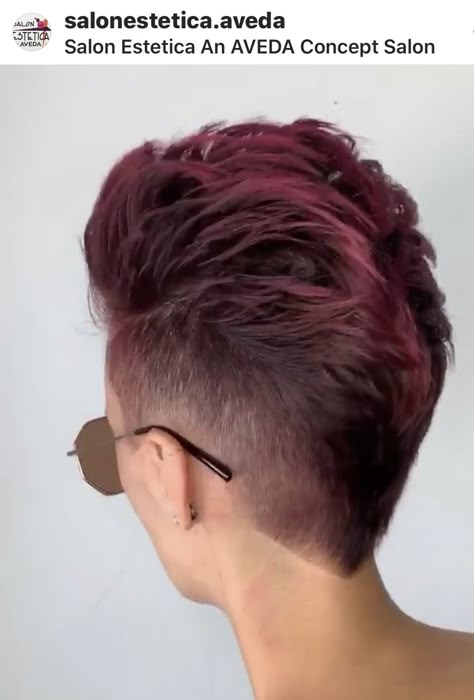 Cool Short Hair Color Ideas, Short Mohawk For Women, Modern Mohawk For Women, Mohawk Women Short, Fohawk Haircut For Women, Short Mohawk Hairstyles For Women, Ladies Faux Hawk, Women’s Mohawk Haircut, Bright Pixie Hair Colour