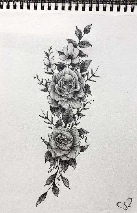 Roses With Thorns Drawing, Vine With Roses Tattoo, Rose Vine Tattoo Design, Rose Side View Drawing, Roses Down Spine Tattoo, Rose Vine Tattoos Back, Rose Thorn Bush Tattoo, Barbwire And Roses Tattoo, Savage Rose Tattoo