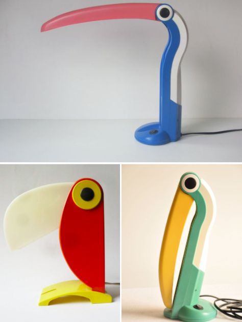 H.T. Huang toucan desk lamps Folk Sculpture, Interesting Packaging, Bird Lamp, Object Design, Cute Furniture, Iconic Chairs, Wood Art Projects, House Things, Alphabet Design