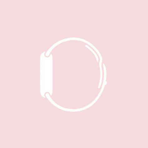 Apple Watch App Icon, Photo Pink Icon, Watch App Icon, Watch Icon, Icones Do Iphone, Iphone Watch, Pink Watch, Baby Pink Aesthetic, Life App