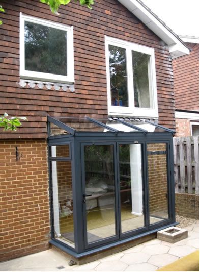 Porches London | Osborn Glass | Porch Installation Sunroom Small, Small Conservatory, Porch Extension, Screened In Porch Diy, Glass Porch, Porch Kits, Garden Room Extensions, Balkon Decor, Small Porch