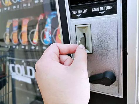 Check your change from vending machines for valuable old coins! Vending Machine Ideas, Coin Machine, Vending Machine Design, Atm Machine, Valuable Pennies, Coin Dealers, Valuable Coins, Vending Machines, Old Coins