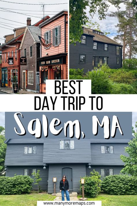 Are you planning a visit to Salem Massachusetts? Discover the ultimate day trip itinerary and ultimate Salem travel guide to the top must visit attractions in Salem Massachusetts. From the famous Witch Trials sites to all the best things to do and see in Salem, MA, United States; find out  what to do and what to see in Salem. You will also find tips for visiting Salem, including where to eat and where to stay. Click to discover the best places to visit in Salem and what to do in Salem! Salem Day Trip, Top Things To Do In Salem Ma, Things To Do In Salem Ma, Must See In Salem Ma, Best Things To Do In Salem Ma, Boston And Salem Itinerary, Where To Eat Salem Ma, Salem Massachusetts Travel Guide, Where To Eat In Salem Massachusetts