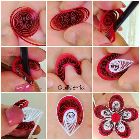 Tutoriales Diy Quilling Crafts, Quilling Flower Designs, Paper Quilling Earrings, Paper Quilling Tutorial, Paper Quilling For Beginners, Paper Quilling Flowers, Paper Quilling Cards, Origami And Quilling, Paper Quilling Jewelry