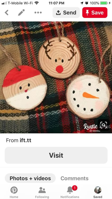 Christmas Ornaments Wood Slice, Ornaments Wood Slice, Christmas Ornaments Wood, Ornaments Wood, Rustic Christmas Ornaments, Wood Slice Ornaments, Christmas School, Snowman Ornament, Christmas Wood Crafts