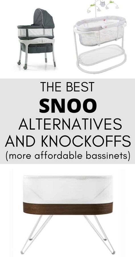 Best Snoo Alternatives / Knockoffs: Looking for a Snoo alternative? These provide a lot of the same features for a fraction of the price. #snoo #babygear Baby Basinets, Co Sleeper Bassinet, Best Bassinet, Graco Baby, Sleeping Tips, Baby Registry Items, Nursery Glider, Baby Gear Essentials, Baby Prep