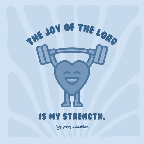 It's this joy that whispers through the verses, like a gentle yet powerful promise. As Nehemiah proclaimed, 'Do not grieve, for the joy of the Lord is your strength' (Nehemiah 8:10). This joy isn't just a fleeting feeling; it's the bedrock of our resilience, the melody of our spirit's song, and the very essence of our inner peace. In every challenge, every triumph, and every quiet moment in between, may we hold onto this joy that transcends understanding and anchors us in hope. The Joy Of The Lord Is My Strength Art, Spirit Song, House Of The Lord, The Joy Of The Lord, The Lord Is My Strength, Blue Quotes, Ipad Aesthetic, Chalkboard Ideas, Christian Posters