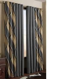 Woven Velvet Curtains | Montgomery Ward Art Deco Window Treatments, Color Illusion, Country Doors, Color Illusions, Senior Apartments, Unique Window, Curtain For Living Room, Yellow Curtains, Grommet Panels