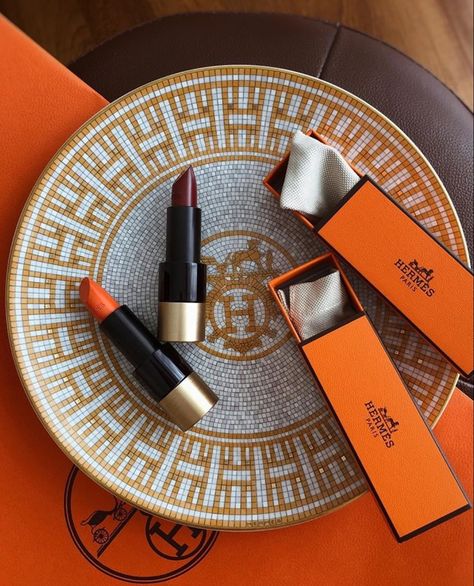 Image about fashion in cosmetics #makeup #perfume 💄 by J. Scorpio Rising, Hermes Orange, Orange You Glad, Orange Aesthetic, Hermes Paris, Orange Is The New Black, Luxury Beauty, Lipsticks, Burnt Orange