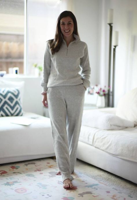 13 Cozy Loungewear Pieces That Are Still Chic | Who What Wear Elegant Loungewear Winter, Women Lounge Wear Outfits Winter, Chic Loungewear Outfits Winter, Modest Lounge Wear, Elevated Loungewear Outfits, Smart Loungewear, Classy Loungewear Outfit, Sophisticated Loungewear, Chic Loungewear Outfits