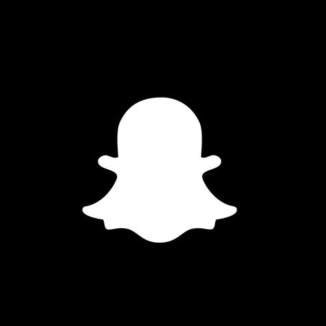 Dark Snapchat Icon, Black Icon Photos, Colorful Logo Ideas, Black Snapchat, Snapchat App Icon, All Apps Icon, Snapchat App, Luxe Logo, Snapchat Logo