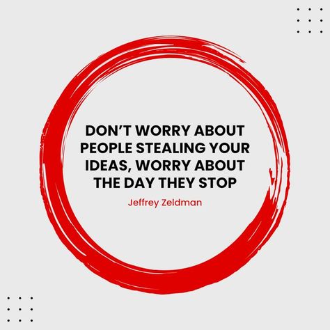 20. Don’t worry about people stealing your ideas, worry about the day they stop. - Jeffrey Zeldman #design #designers #motivation #quotes #reflection #JeffreyZeldman Jeffrey Zeldman is a highly influential figure in the field of web design and development. As a web designer, author, and entrepreneur, Zeldman has played a crucial role in shaping the modern web and advocating for web standards and accessibility. Quotes Reflection, Quotes About People, Small Theatre, Red Circle, Web Design And Development, About People, Ideas Quotes, Web Designer, People Quotes