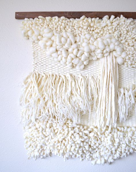 Blanca – Broadwick Wall Tapestry Diy, Weaving Wall Decor, Woven Tapestry Wall Hangings, Large Woven Wall Hanging, Diy Tapestry, Wall Weave, Weaving Loom Diy, Macrame Tutorials, Nursery Art Decor