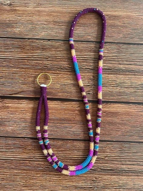 Beaded Lanyard, Beaded Lanyards, Beaded Rope, Beaded Earrings Patterns, Handcrafted Accessories, Beaded Wraps, Beaded Keychains, Beaded Accessories, Earring Patterns