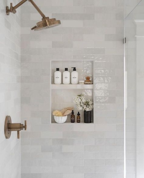 Shower Storage Ideas, New House Bathroom, Shower Storage, Master Bath Remodel, Shower Shelves, Bathroom Renos, Small Details, House Bathroom, Bath Remodel