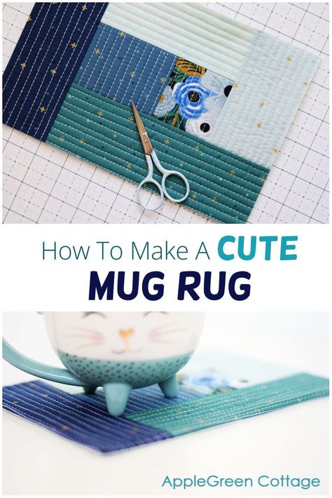 Quilt Cup Coaster, Simple Mug Rugs Patterns Free, How To Make Mug Rugs, Mug Rugs Patterns Free Printable, Easy Mug Rugs Patterns Free, Free Mug Rug Patterns, Mug Rugs Patterns Free, Cat Mug Rug, Rug Sewing