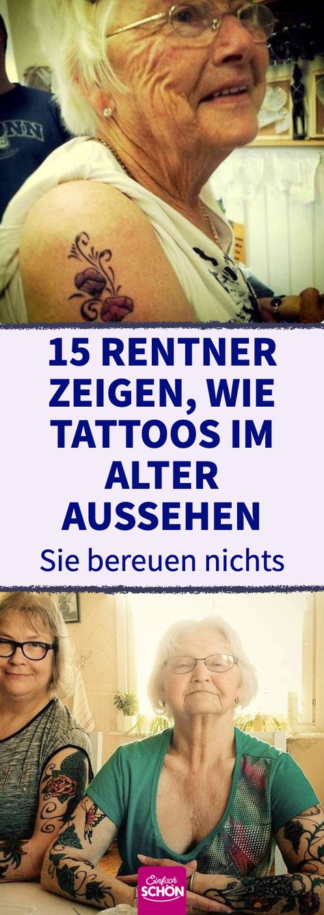 15 Rentner zeigen, wie Tattoos im Alter aussehen Tattoo im Alter: 15 Rentner zeigen stolz ihre Tattoos #tattoos im alter #tattoo #rentner #senior #tätowierung Mama Tattoo Design, Schicksal Tattoo, Tattoo Wade, Tattoo Arm Frauen, Mama Tattoos, 2025 Aesthetic, Tattoo Frau, Monogram Tattoo, Mama Tattoo