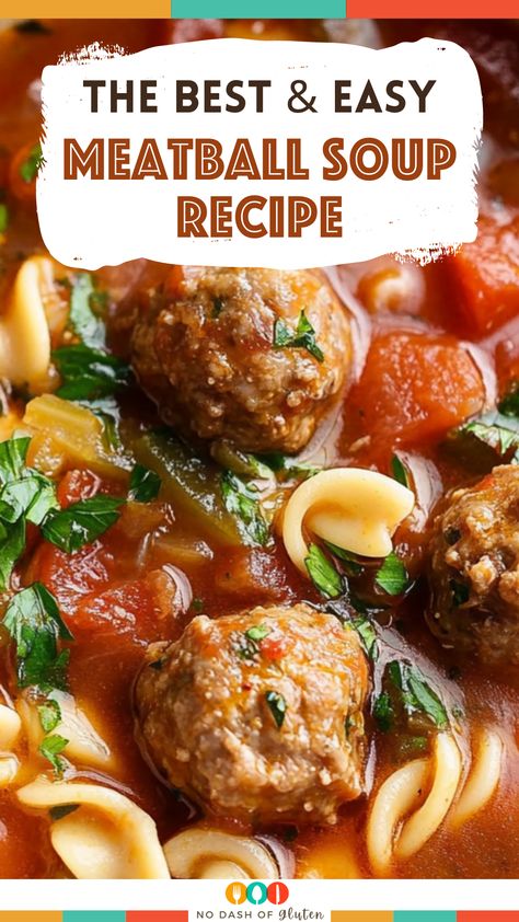 Soup With Meatballs And Spinach, Meatball Soup Recipes Crockpot, Frozen Meatball Soup Crockpot, Soups With Beef Broth Base, Best Meatball Soup Recipe, New Years Soup Recipe, Instant Pot Meatball Soup, Italian Meatball Soup Crockpot, Meatball Potato Soup