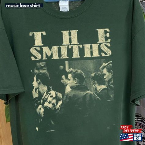 The Smiths T-Shirt Rock Band Tshirt Hoodie Classic Check more at https://musicloveshirt.com/product/the-smiths-t-shirt-rock-band-tshirt-hoodie-classic/ Band Tshirt Outfit, Collage Tshirt, The Smiths T Shirt, The Smiths, Tshirt Outfits, Love Shirt, Music Love, 로고 디자인, Rock Band