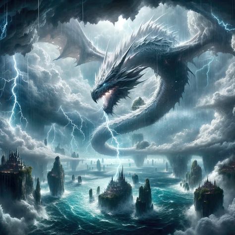 Dragon Photo, Dark Wolf, Elemental Dragons, Tiger Dragon, Dragon Artwork Fantasy, Mythical Animal, Sea Dragon, Art Sea, Dragon Pictures