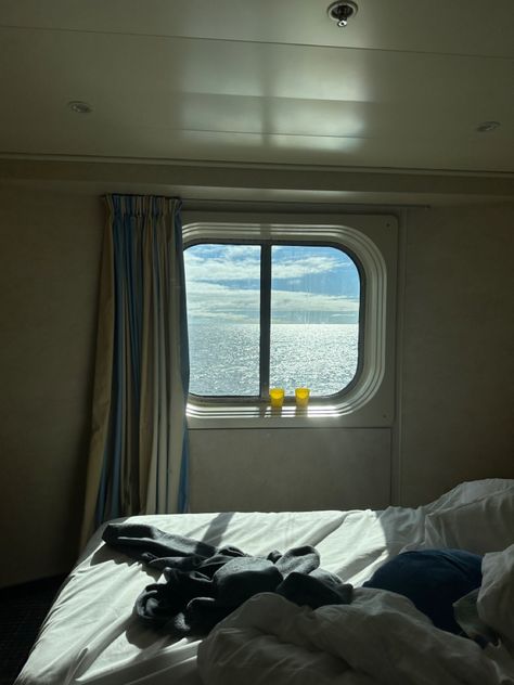 Sunny ocean view, cruise port window, Cruise aesthetic Cruise Ship Rooms Cabins, Cruise Ship Dancer Aesthetic, Working On A Cruise Ship Aesthetic, Alaska Cruise Aesthetic, Carnival Cruise Aesthetic, Cruise Aesthetic Pics, Cruise Ship Nurse, Cruise Interior, Cruise Ship Aesthetic