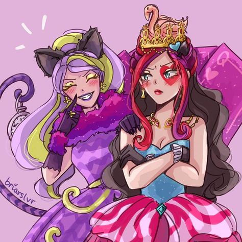 vi :3 (@briarslvr) • Instagram photos and videos Alice In Wonderland Background, Kitty Cheshire, Raven Fanart, Cerise Hood, Lizzie Hearts, Nostalgia Core, Raven Queen, Personajes Monster High, Monster High Characters