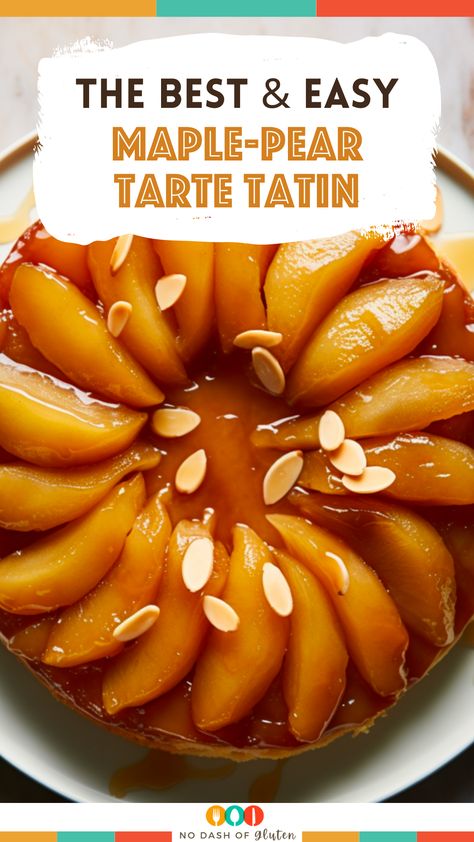 Delight in our Maple-Pear Tarte Tatin, a heavenly mix of caramelized pears and flaky pastry, infused with rich maple syrup. Perfect for cozy evenings or impressing guests, this recipe is a simple yet elegant treat. Love the taste of autumn in every bite? Save and share this recipe, and try making it yourself for a sweet culinary adventure! Apple Tart Tatin, Pear Tarte, Caramelized Pears, Pear Tarte Tatin, Tarte Tartin, Tart Tatin, Tarte Tatin Recipe, Pear Tart, Pear Recipes