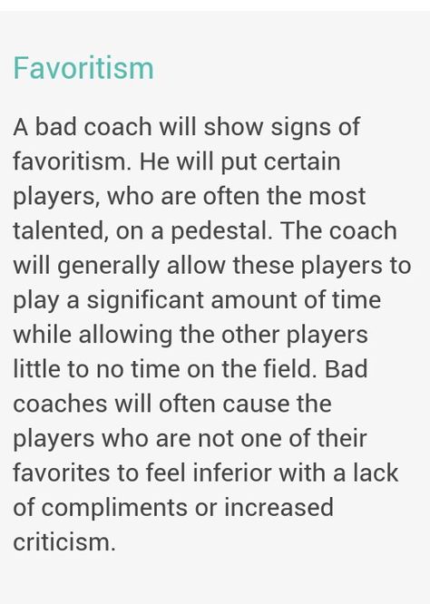 #coaching #favoritism What A Coach Should Be Quotes, Bad Coach Quotes Sports, Coach Favoritism Quotes, Unfair Coaches Quotes, Coaches Playing Favorites Quotes, Poor Coaching Quotes Sports, Positive Coaching Quotes Sports, Coaching Kids Quotes, Coach Quotes Leadership