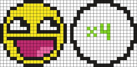 Awsome Face Shaker Perler Bead Pattern / Bead Sprite Epic Face Perler, Perler Beads Small Cute, Perler Bead Shaker, Perler Shaker, Gay Perler Bead Patterns, Smiling Friends Perler Bead, Perler Bead Patterns Ideas, Scene Perler Beads, Funny Perler Bead Patterns