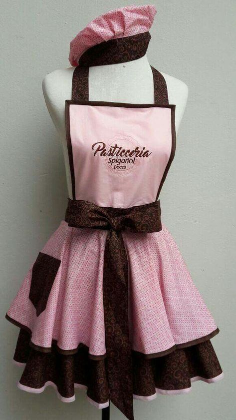 Bakery Uniform Ideas Woman, Cafe Uniform, Cafe Apron, Unique Cafe, Towel Dress, Chef Clothes, Girl Apron, Cute Aprons, Personalized Aprons