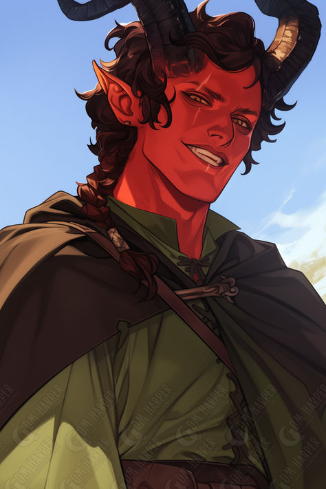 Tiefling Bard Tiefling Ranger Dnd, Tiefling Barbarian Male, Tiefling Bard Dnd, Male Tiefling Character Design, Tiefling Male Art, Tiefling Male Character Concept, Tiefling Gunslinger, Istp Female, Dnd Tiefling Male