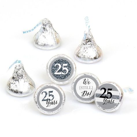 25th Anniversary Decorations, 25th Wedding Anniversary Party, 25th Anniversary Party, Anniversary Party Favors, Wedding Anniversary Decorations, Anniversary Favors, 25 Year Anniversary, Candy Bar Wedding, Anniversary Party Decorations