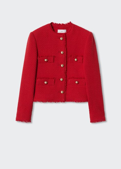 Red Tweed Jacket Outfit, Gucci Loafers Outfit, Red Tweed Jacket, Tweed Jacket Outfit, Chanel Blazer, Giacca In Tweed, Chanel Tweed Jacket, Amsterdam Fashion, Womens Tweed Jacket