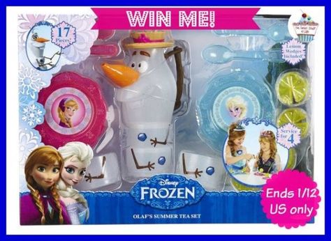 Who wants to #win FROZEN's Olaf's Summer tea party set? #2105fun  @pamelamaynard WONDERFUL GIVEAWAY! Enter here https://www.rafflecopter.com/rafl/display/0dd7b75a1410/ For Your Chance To Win! YOU KNOW THAT I MOST DEFINITELY ENTERED THIS!!!!!!!! I WANT THIS BAD!!!! Thanks, Michele :) Olaf Summer, Frozen Toys, Tea Party Setting, Disney Frozen Olaf, Summer Tea, Princess Toys, Frozen Princess, Frozen Birthday Party, Frozen Birthday