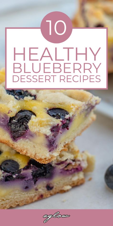 Recipes That Use Blueberries, Old Blueberries What To Do With, Healthy Desserts Blueberry, Blueberry Desert Ideas, Healthy Blueberry Desserts Clean Eating, Healthy Desserts With Blueberries, Healthy Snacks With Blueberries, Low Fat Blueberry Recipes, Healthy Lemon Blueberry Desserts