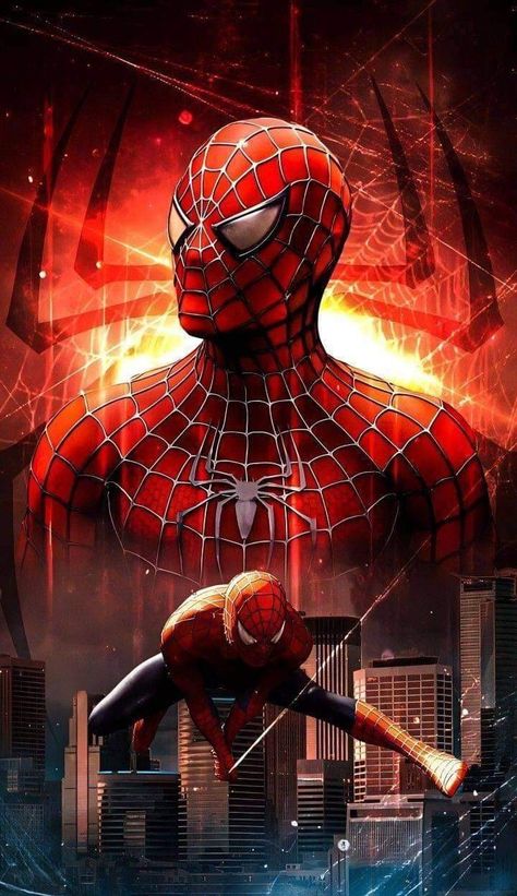 Comic Book Wallpaper, Kapten Marvel, Spiderman 2002, All Spiderman, Marvel Superheroes Art, Karakter Marvel, Amazing Spiderman Movie, Wallpaper Cantik, Black Spiderman