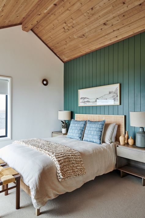 Oregon Beach Bungalow Info — Krywicki Interior Design Beach Bungalow Interior, Beach Bungalow Decor, Wood Paneling Makeover, 50s Home, Country House Bedroom, Paneling Makeover, Oregon Beach, Bungalow Renovation, Beach Bungalow