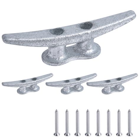 PRICES MAY VARY. Elevate Your Docking Experience with our 4-Inch Boat Dock Cleat，Secure your boat, canoe, kayak, ship, or any watercraft confidently with our robust 4-inch boat dock cleat. Engineered for durability, these cleats ensure a reliable tie-down, providing peace of mind while docking your vessel. Built to Last: Galvanized Iron Construction, Crafted from galvanized iron, these rough cast metal dock cleats undergo hot-dipping for maximum resilience against weather conditions. The result Boat Cleat, Dock Cleats, Maritime Decor, Easter Festival, Boat Cleats, Galvanized Iron, Hot Dip, Sport Boats, Boat Dock