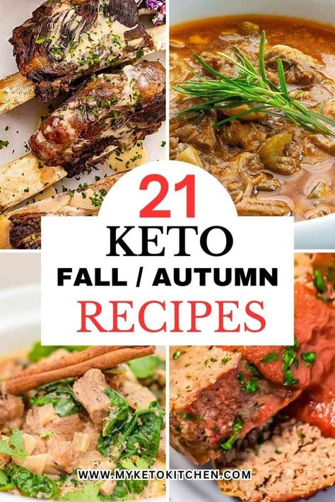 Easy Keto Fall Recipes, Low Carb Autumn Dinner Recipes, Fall Dinner Keto, Cold Weather Keto Recipes, Low Carb Comfort Meals, Creative Low Carb Meals, Keto Dinner Party Recipes, Fall Dinner Ideas Low Carb, Fall Dinner Ideas Keto