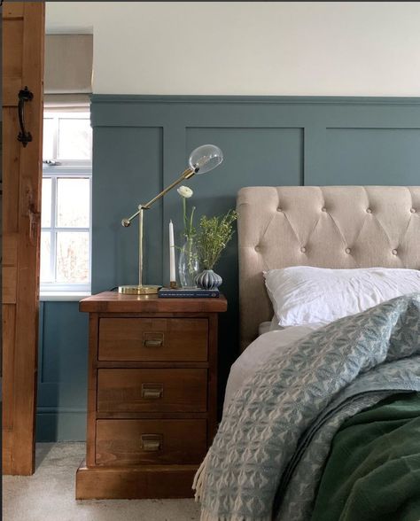 Farrow And Ball Bedroom, Guest Room Colors, Monochrome Bedroom, Bedroom Colour Palette, Farrow And Ball, Bedroom Panel, Room Color Schemes, Bedroom Color Schemes, Interior Renovation