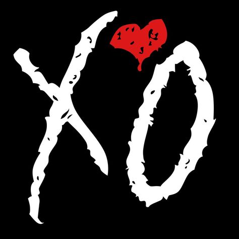 Xo Tattoo Design, Xo Sticker, The Weeknd Print, The Weeknd Xo Logo, Xo Poster, The Weeknd Tattoo, Xo The Weeknd, Xo Art, Xo Tattoo