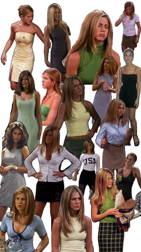 Jennifer aniston aka rachel green of friends the tv show Rachel Green Knicks Sweatshirt, Rachel Green Pictures, Friend Rachel Outfits, Rachel Green Diet, Rachel Green Ralph Lauren Outfit, Ross Friends Outfits, Rachel Green Capsule Wardrobe, Rachel Green Friends Outfits, Rachel Green Outfits Summer