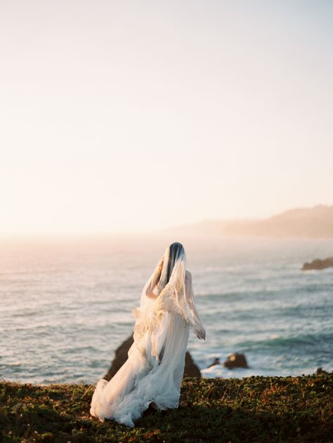 Engagement Photos Dress, Misty Ocean, Matador Beach, Erich Mcvey, El Matador Beach, Wedding Sparrow, California Wedding Photography, Beach Wedding Inspiration, Film Photos