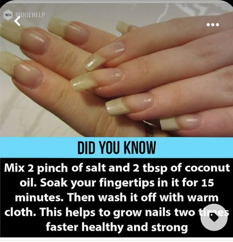 Grow Long Nails, Nail Growth Tips, Grow Nails Faster, Long Natural Nails, Natural Nail Care, Nagel Tips, Nail Care Routine, Nail Care Tips, Nail Growth