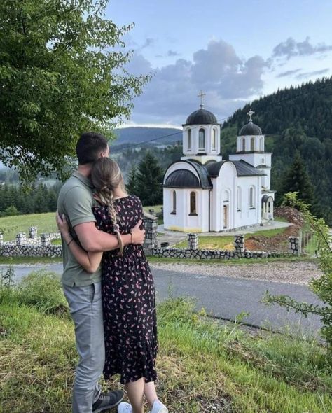 Ortodox Christian Serbian monastery Ortodox Serbian Wallpaper, Ortodox Serbian, Orthodox Couple, Serbian Monastery, The Revelation Of Jesus Christ, Christian Modesty, Christian Couple, Christian Couples, Life Vision Board