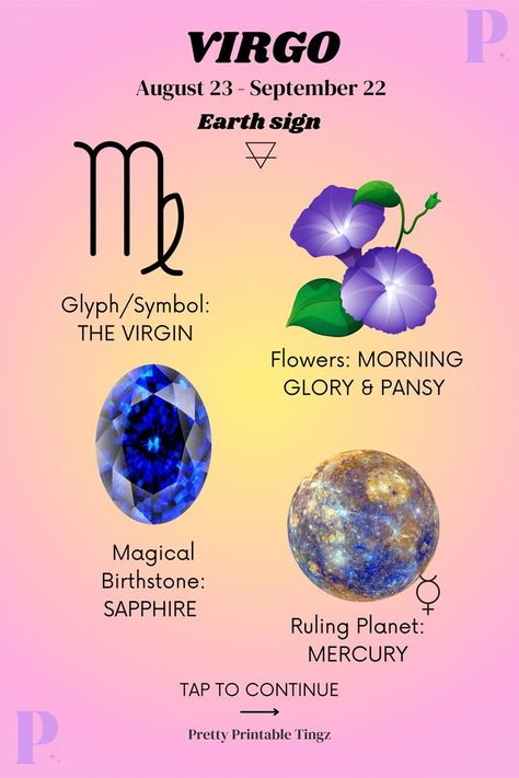 Virgo woman - Virgo facts - Virgo Man - Virgo Birthstone - All About Virgo - Check out the exclusive range of Astrology Poster on Pretty Printable Tingz. Click the link in bio to shop now! Facts About Virgo, Birth Month Symbols, Glyphs Symbols, Virgo Birthstone, About Virgo, Virgo Man, All About Virgo, Virgo Symbol, Astrology Poster