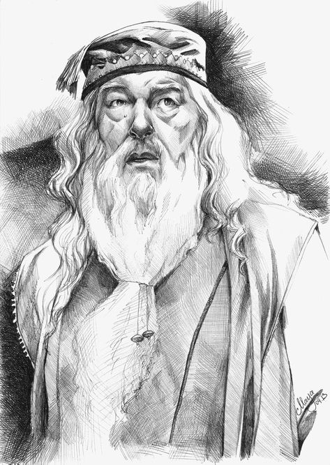 Albus Percival Wulfric Brian Dumbledore by maya-Notliketheother Drawing Harry Potter, Harry Potter Portraits, Harry Potter Sketch, Art Harry Potter, Harry Potter Art Drawings, Harry Potter Painting, Couple Drawing, Drawing Eyes, Images Harry Potter