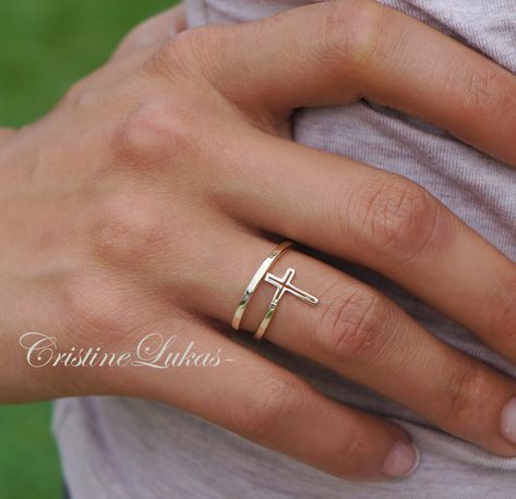 Cross Rings For Women, Basters, Beard Jewelry, Starfish Jewelry, Trendy Ring, Chakra Jewelry, Pompano Beach, Cross Ring, Ring Crafts