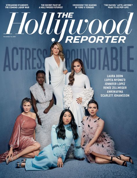 Jennifer Lopez, Scarlett Johansson, Lupita Nyongo and the Actress Roundtable | Hollywood Reporter Melanie Lynskey, Magazine Shoot, Laura Dern, Renee Zellweger, Tv Awards, Hollywood Reporter, Fashion Campaigns, Martin Scorsese, The Hollywood Reporter