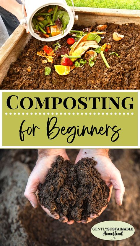 Composting For Beginners, Homemade Compost, Compost Bin Pallet, Compost Bin Diy, Compost Pile, How To Make Compost, Composting At Home, Home Vegetable Garden, Organic Garden